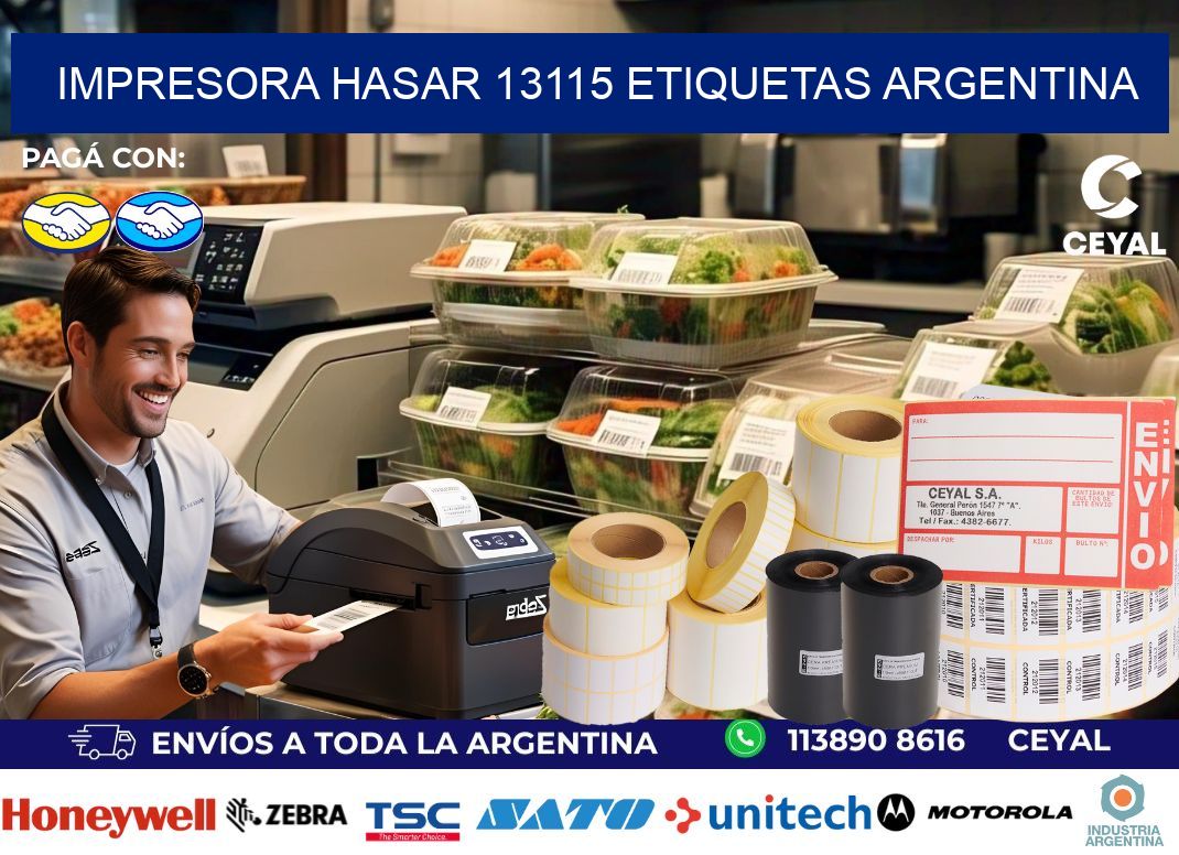 Impresora hasar 13115 etiquetas argentina