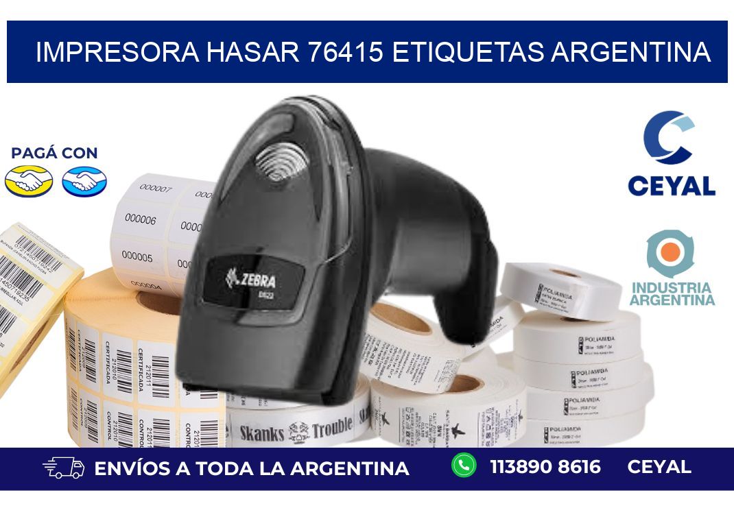 Impresora hasar 76415 etiquetas argentina