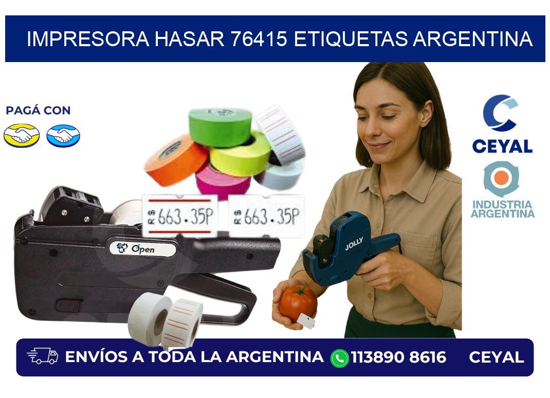 Impresora hasar 76415 etiquetas argentina