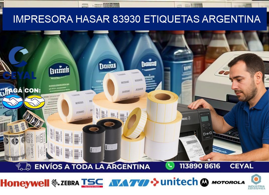 Impresora hasar 83930 etiquetas argentina