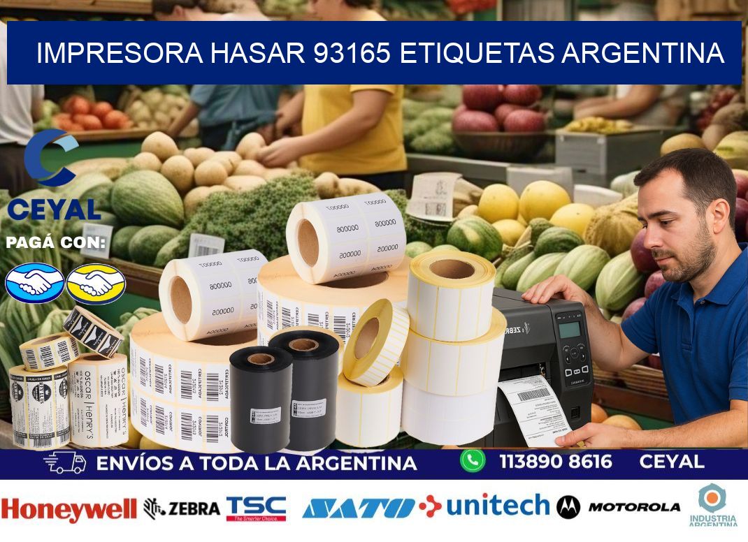 Impresora hasar 93165 etiquetas argentina