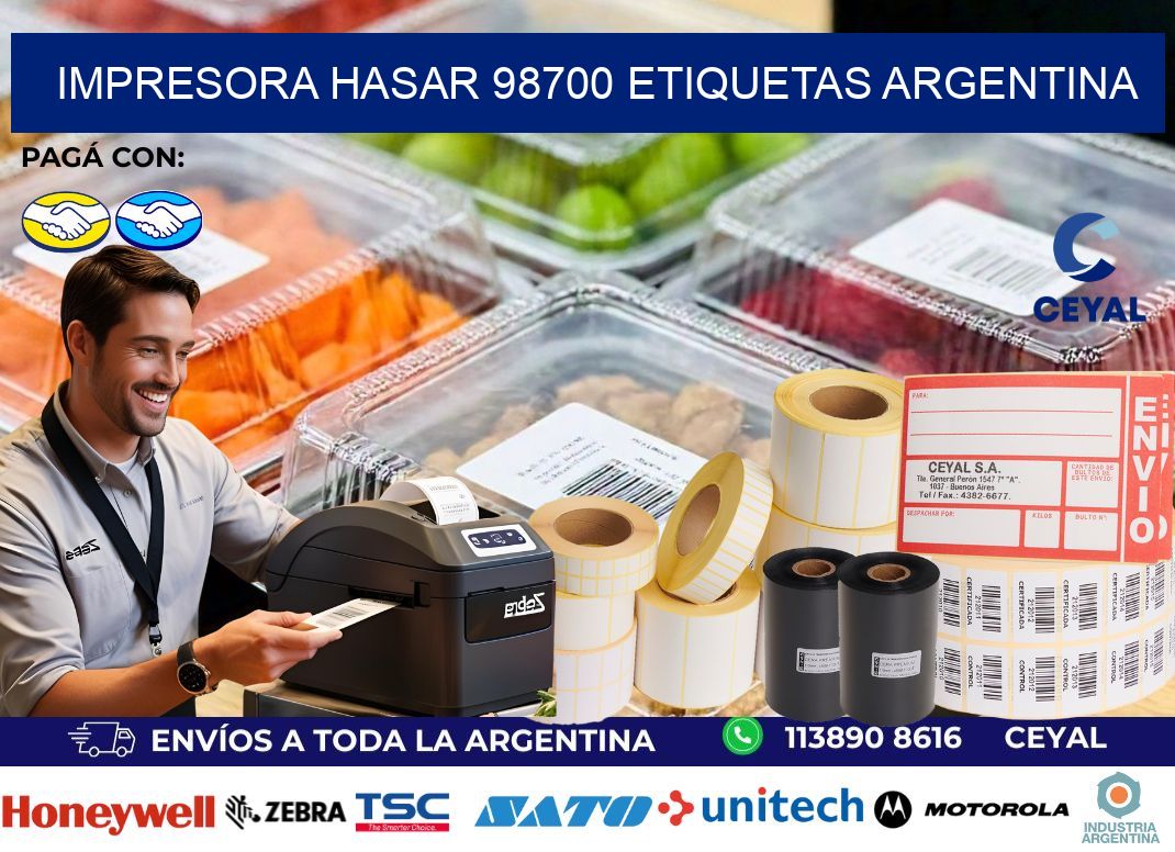 Impresora hasar 98700 etiquetas argentina