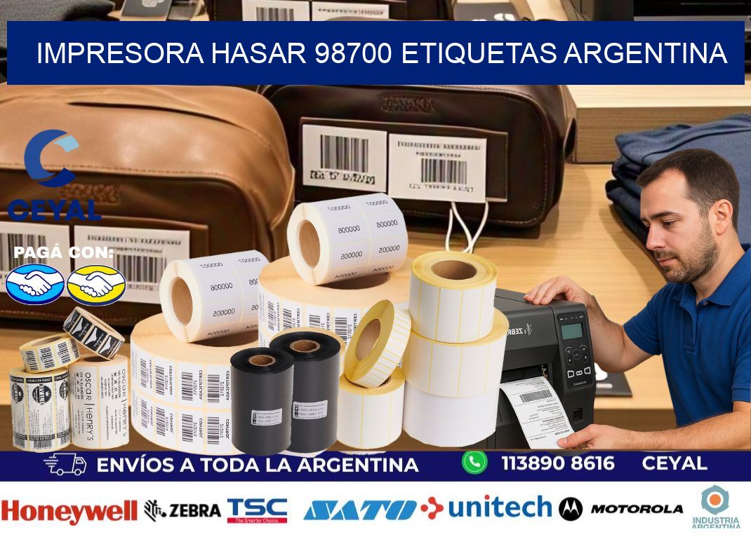 Impresora hasar 98700 etiquetas argentina