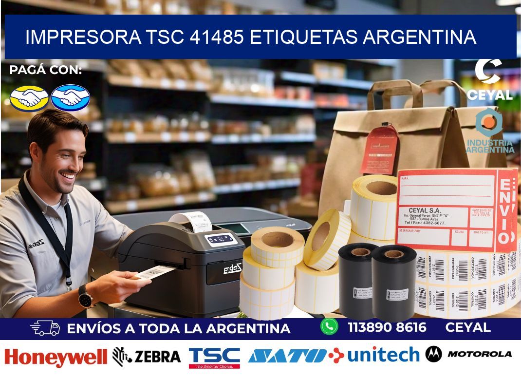 Impresora tsc 41485 etiquetas argentina