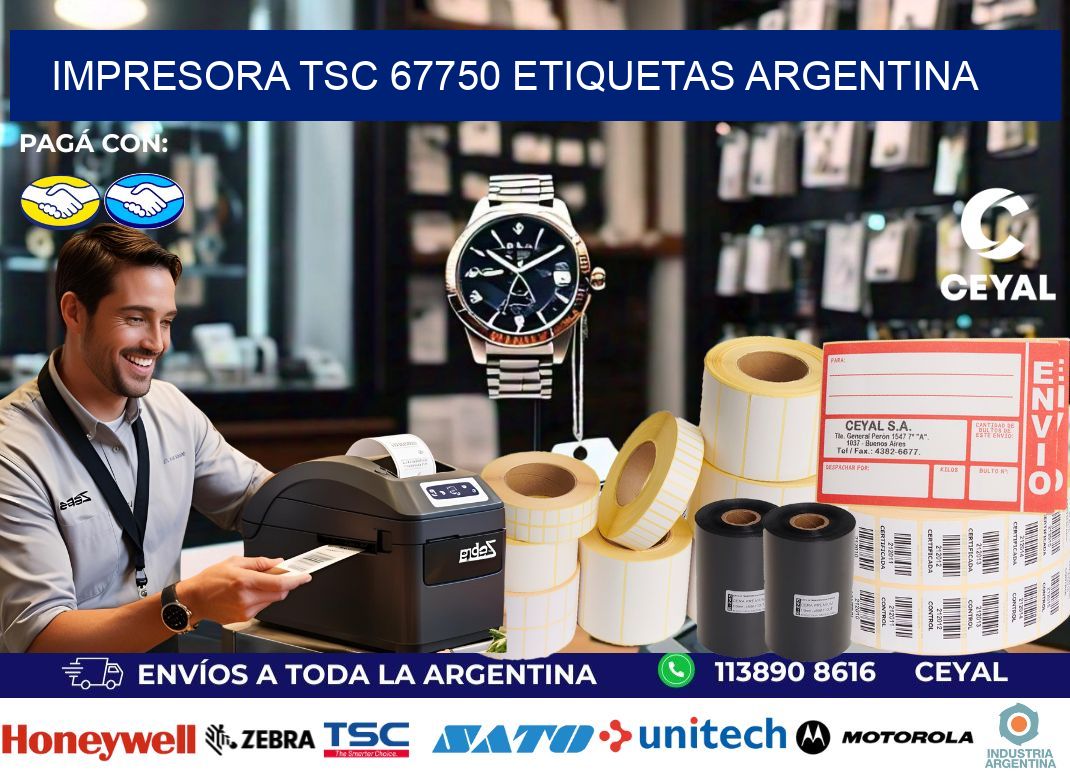 Impresora tsc 67750 etiquetas argentina