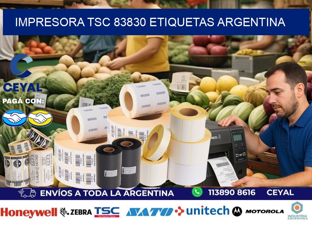 Impresora tsc 83830 etiquetas argentina