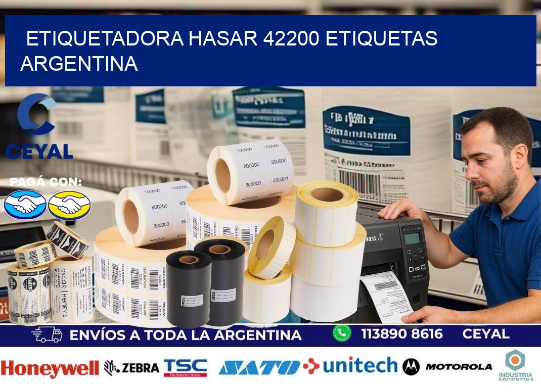 etiquetadora hasar 42200 etiquetas argentina