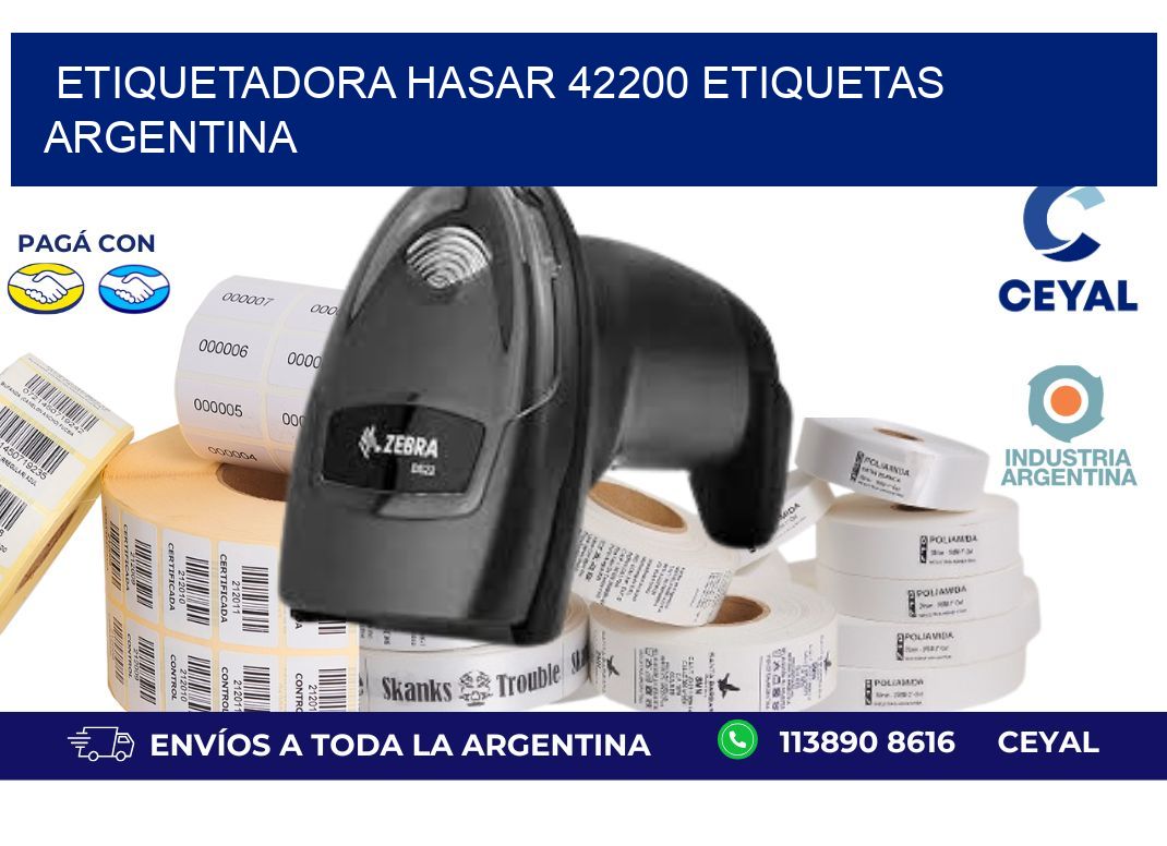 etiquetadora hasar 42200 etiquetas argentina
