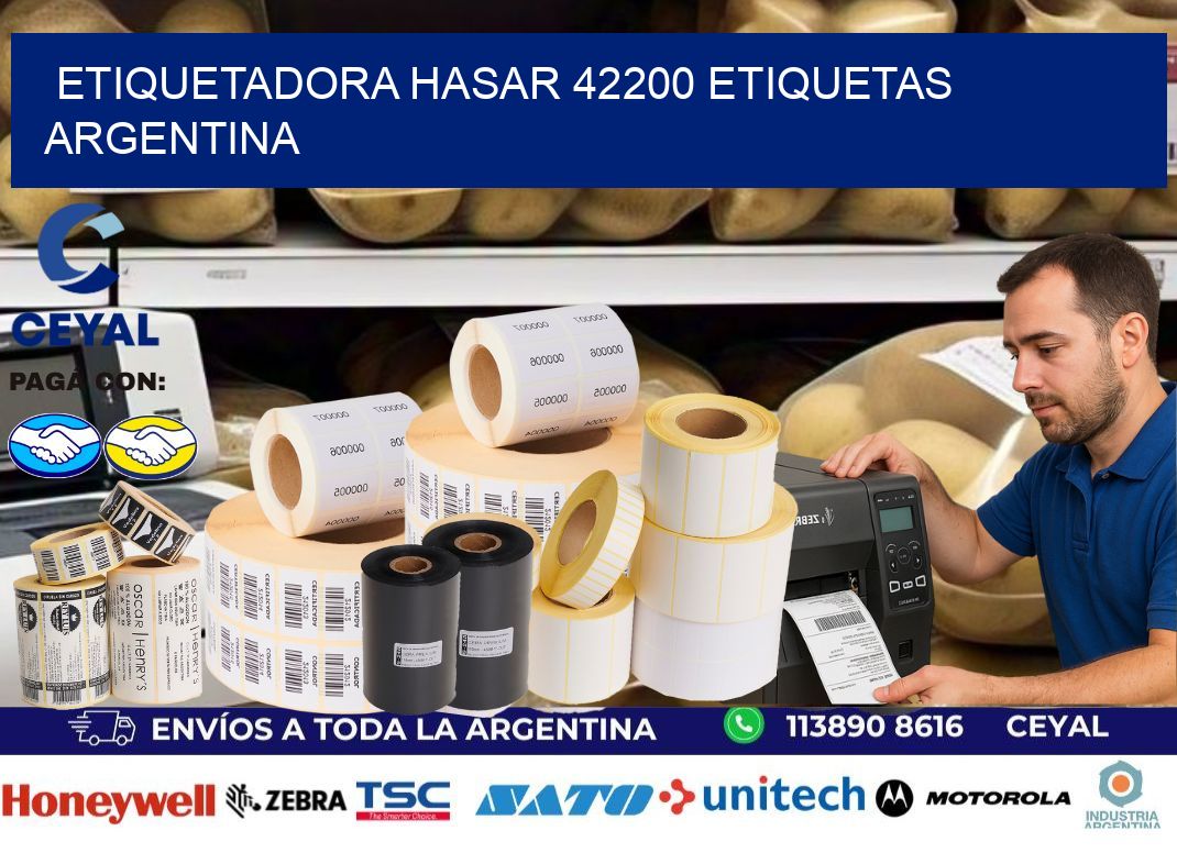 etiquetadora hasar 42200 etiquetas argentina