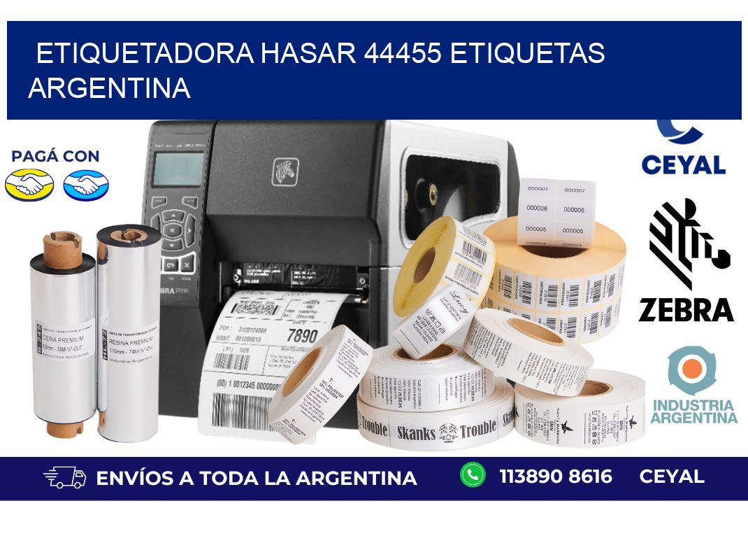 etiquetadora hasar 44455 etiquetas argentina