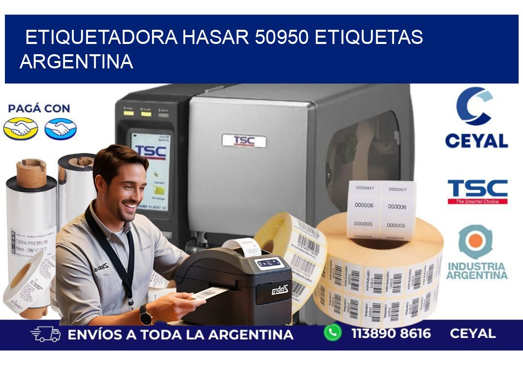 etiquetadora hasar 50950 etiquetas argentina