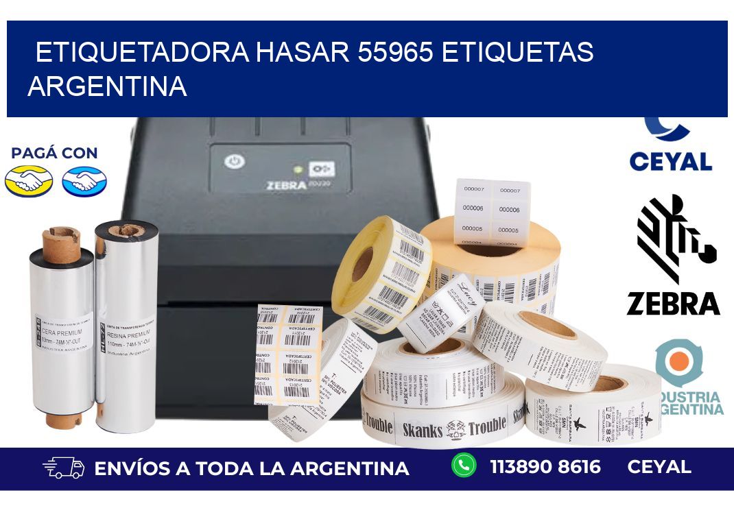etiquetadora hasar 55965 etiquetas argentina