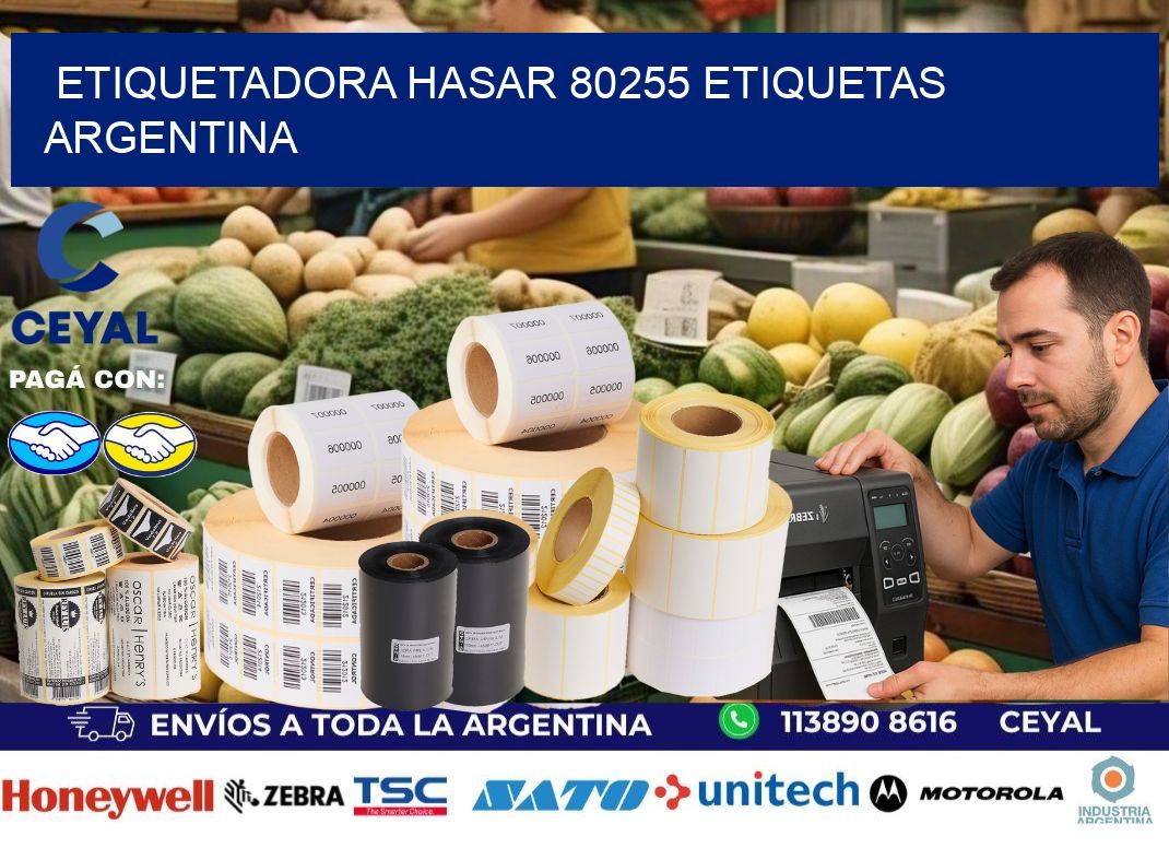 etiquetadora hasar 80255 etiquetas argentina