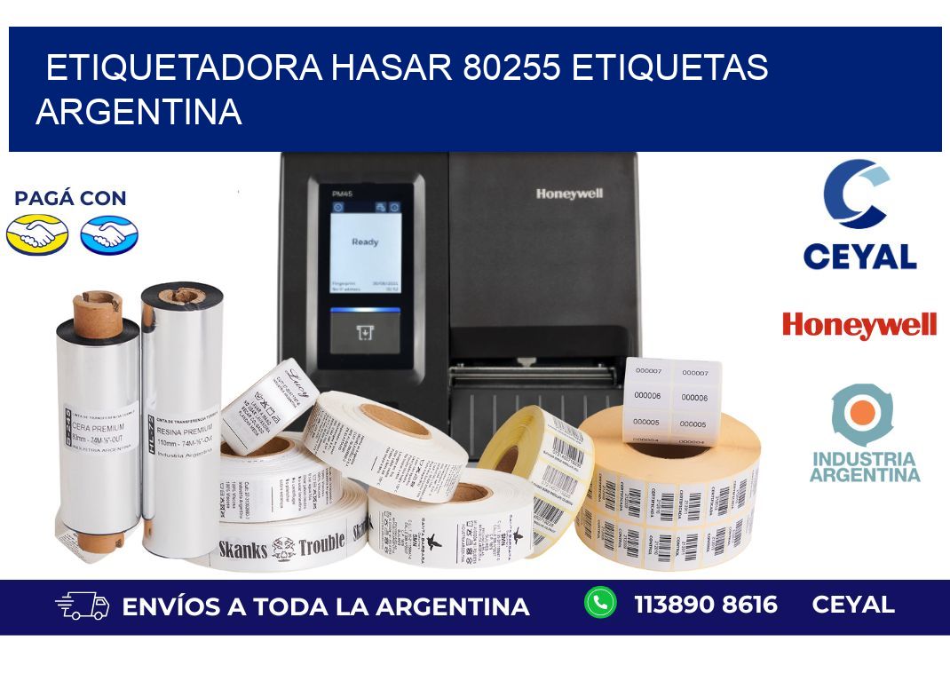 etiquetadora hasar 80255 etiquetas argentina