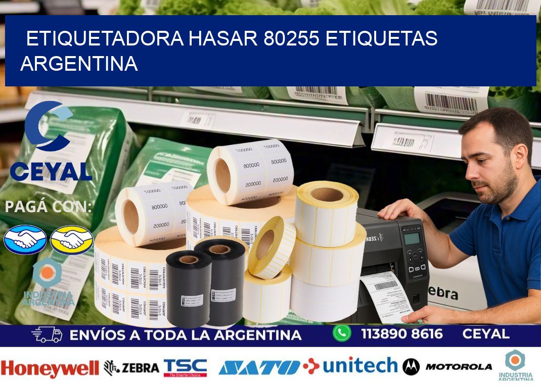 etiquetadora hasar 80255 etiquetas argentina