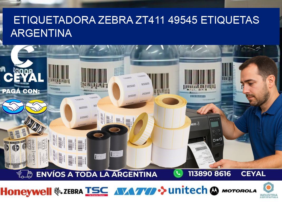 etiquetadora zebra zt411 49545 etiquetas argentina