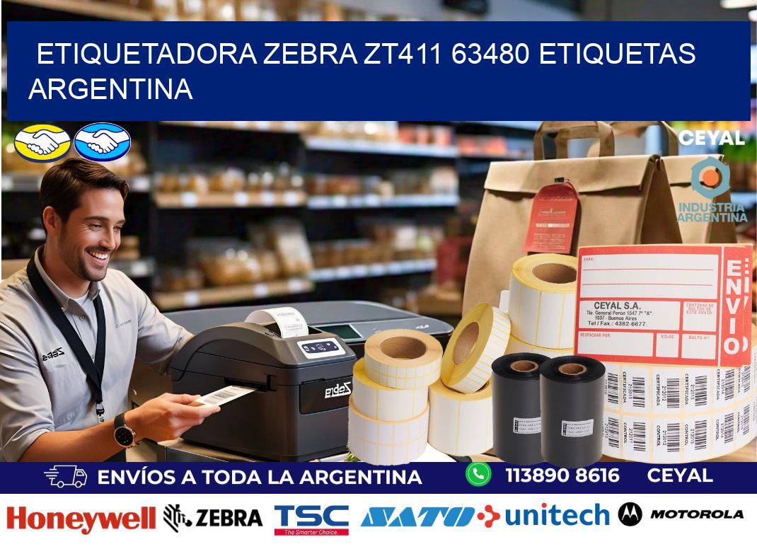 etiquetadora zebra zt411 63480 etiquetas argentina