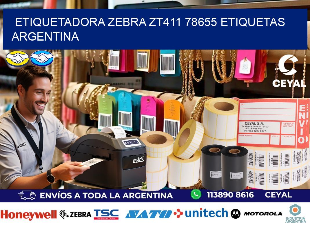 etiquetadora zebra zt411 78655 etiquetas argentina