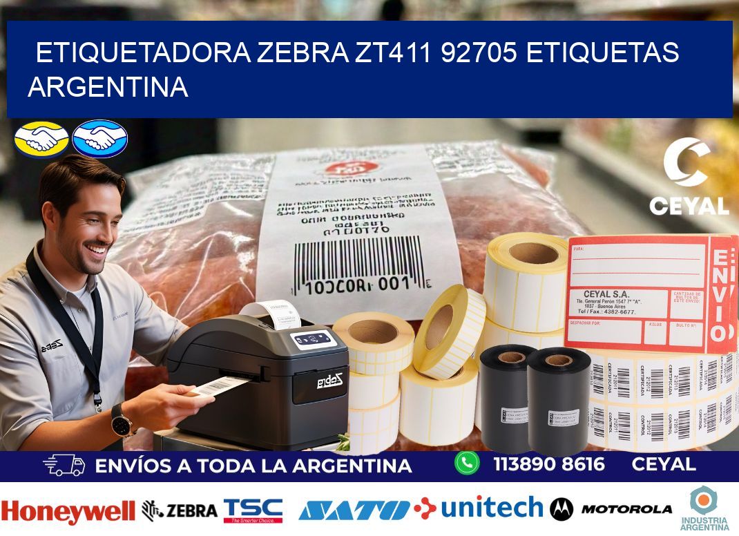 etiquetadora zebra zt411 92705 etiquetas argentina