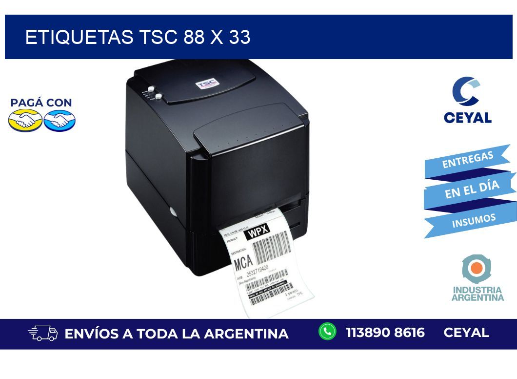 etiquetas tsc 88 x 33