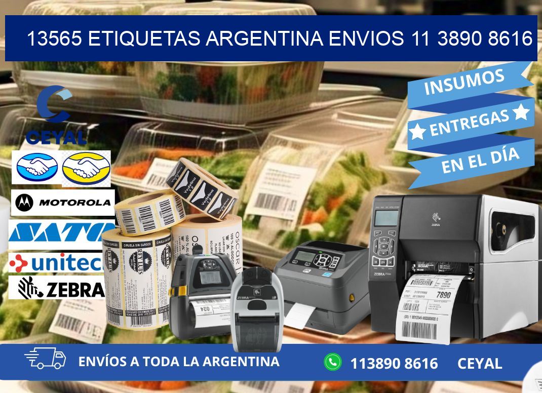 13565 ETIQUETAS ARGENTINA ENVIOS 11 3890 8616