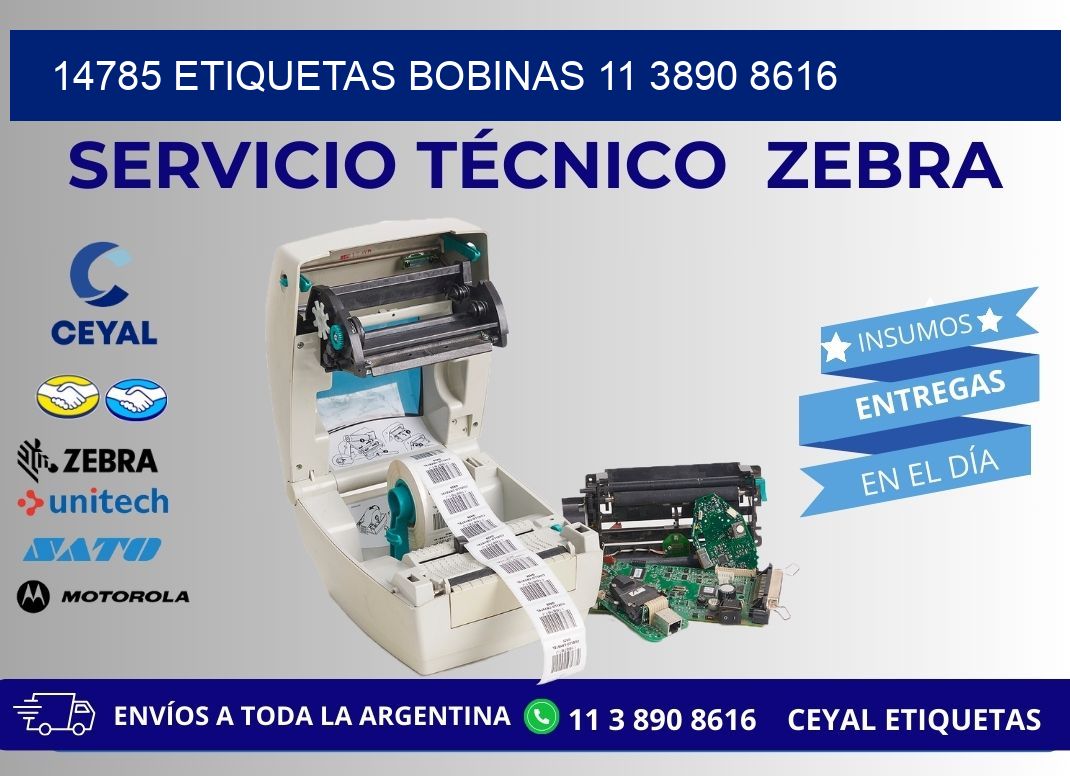 14785 ETIQUETAS BOBINAS 11 3890 8616