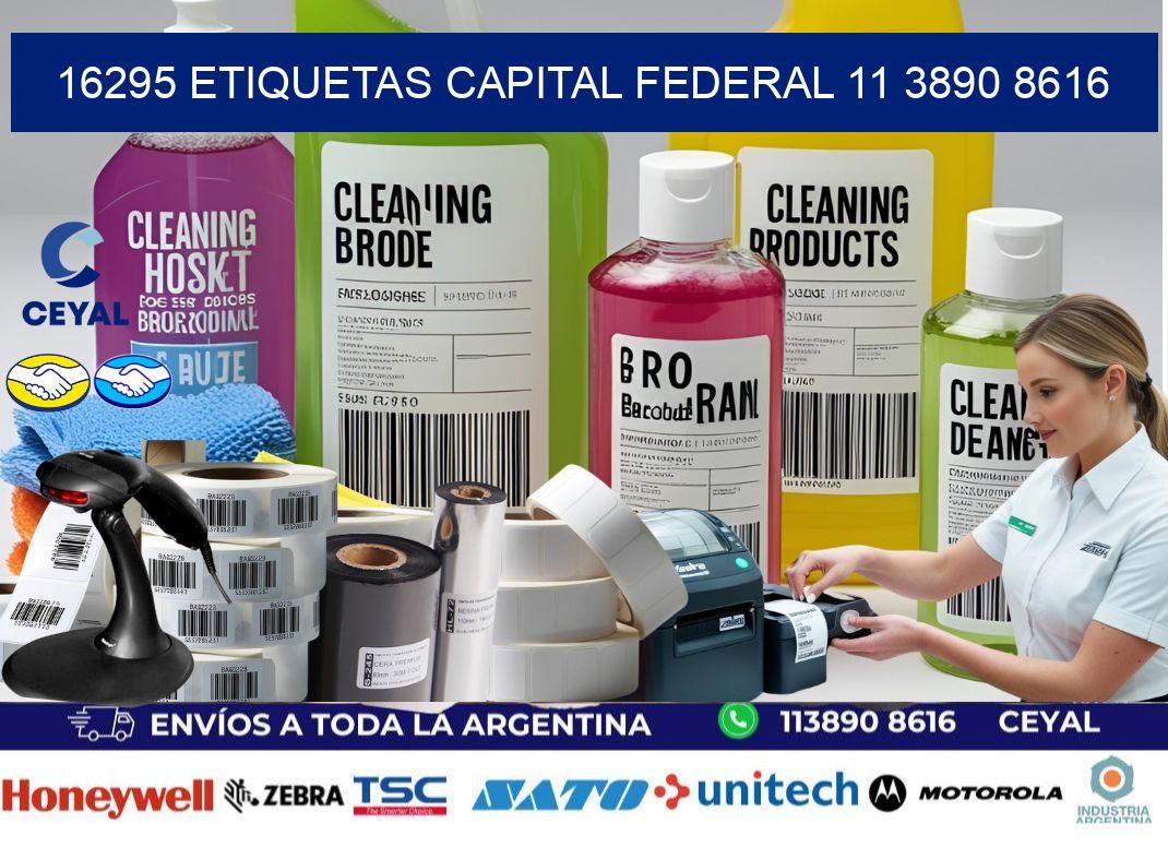 16295 ETIQUETAS CAPITAL FEDERAL 11 3890 8616