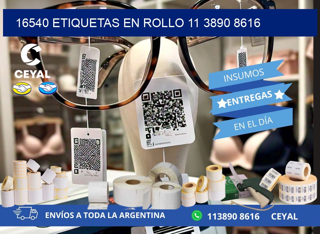 16540 ETIQUETAS EN ROLLO 11 3890 8616