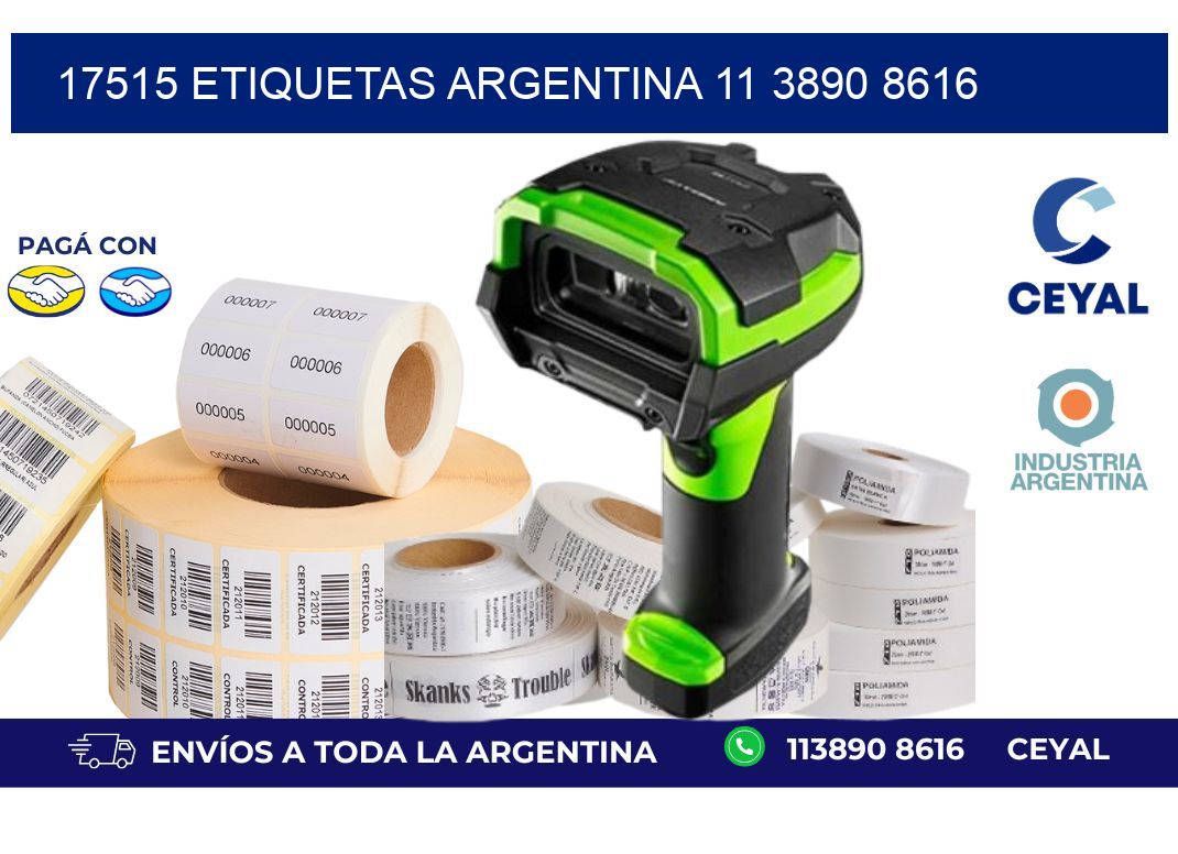 17515 ETIQUETAS ARGENTINA 11 3890 8616