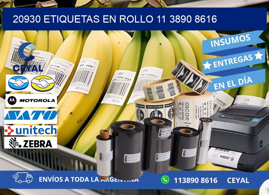 20930 ETIQUETAS EN ROLLO 11 3890 8616