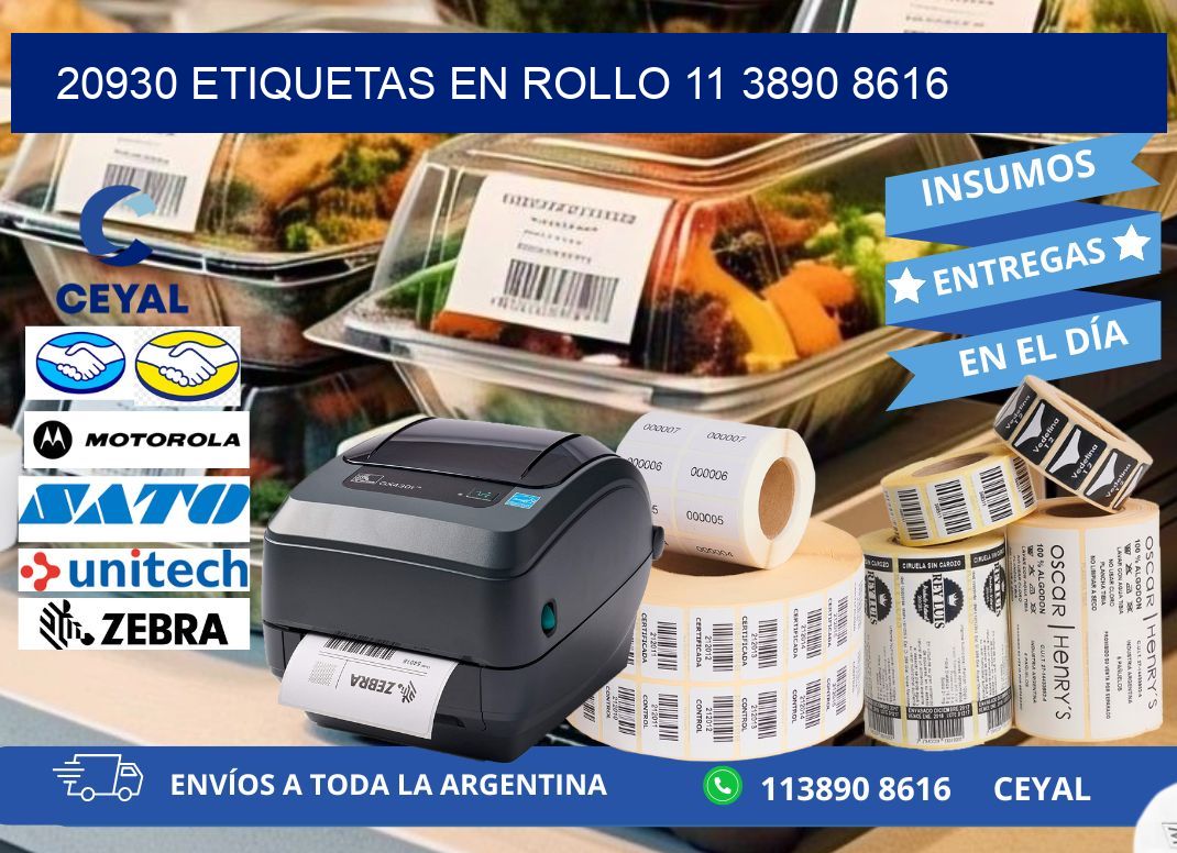20930 ETIQUETAS EN ROLLO 11 3890 8616