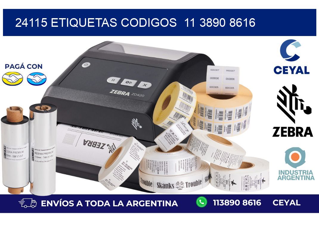 24115 ETIQUETAS CODIGOS  11 3890 8616