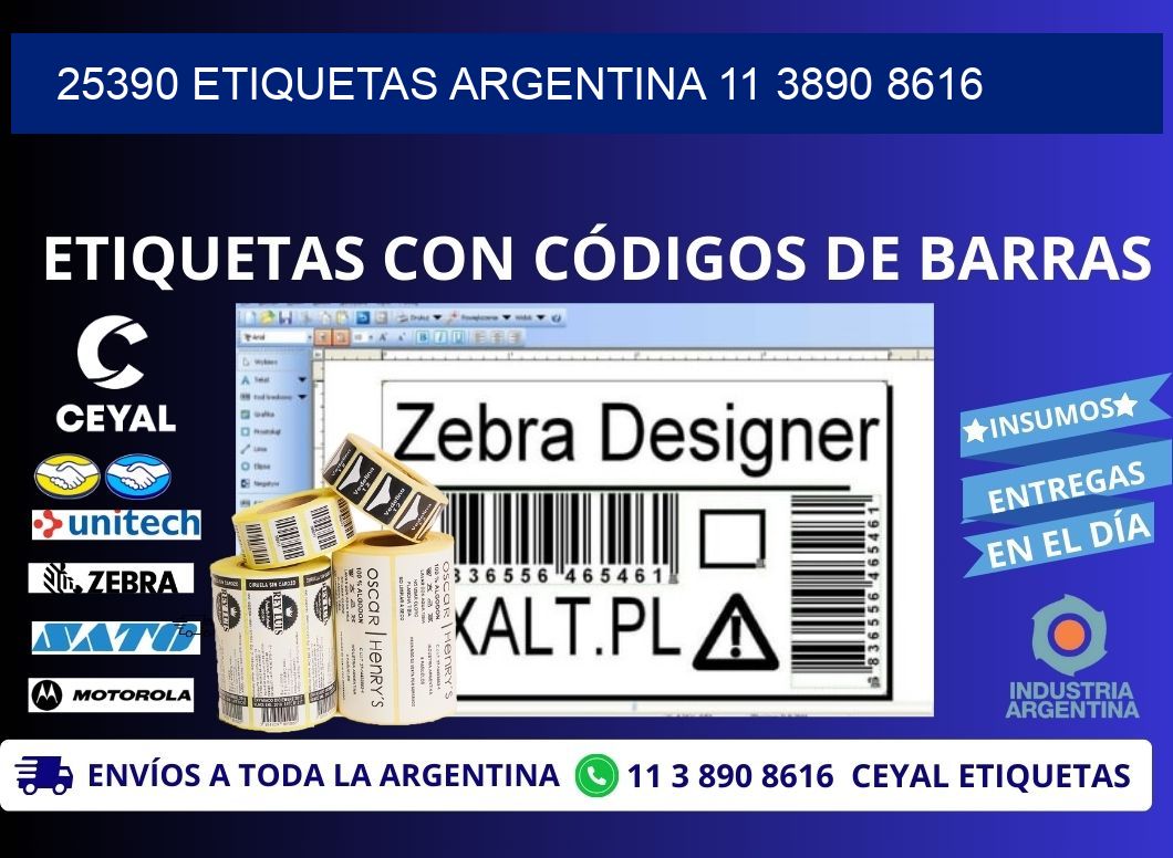 25390 ETIQUETAS ARGENTINA 11 3890 8616