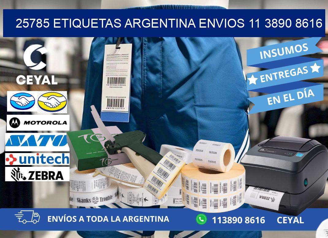 25785 ETIQUETAS ARGENTINA ENVIOS 11 3890 8616