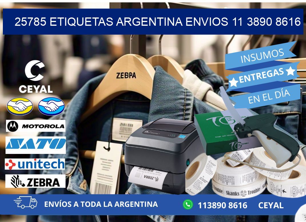 25785 ETIQUETAS ARGENTINA ENVIOS 11 3890 8616
