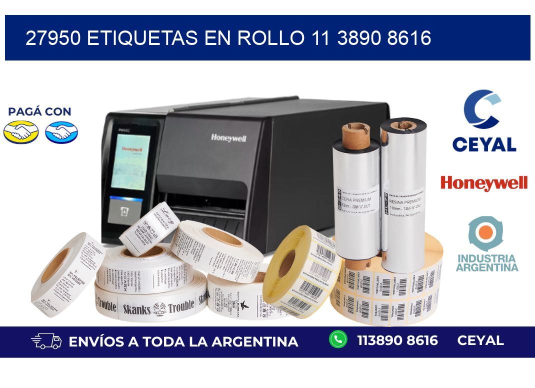 27950 ETIQUETAS EN ROLLO 11 3890 8616