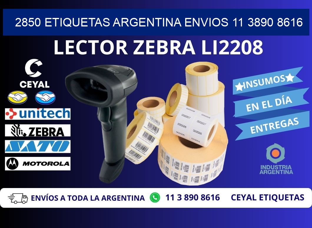 2850 ETIQUETAS ARGENTINA ENVIOS 11 3890 8616