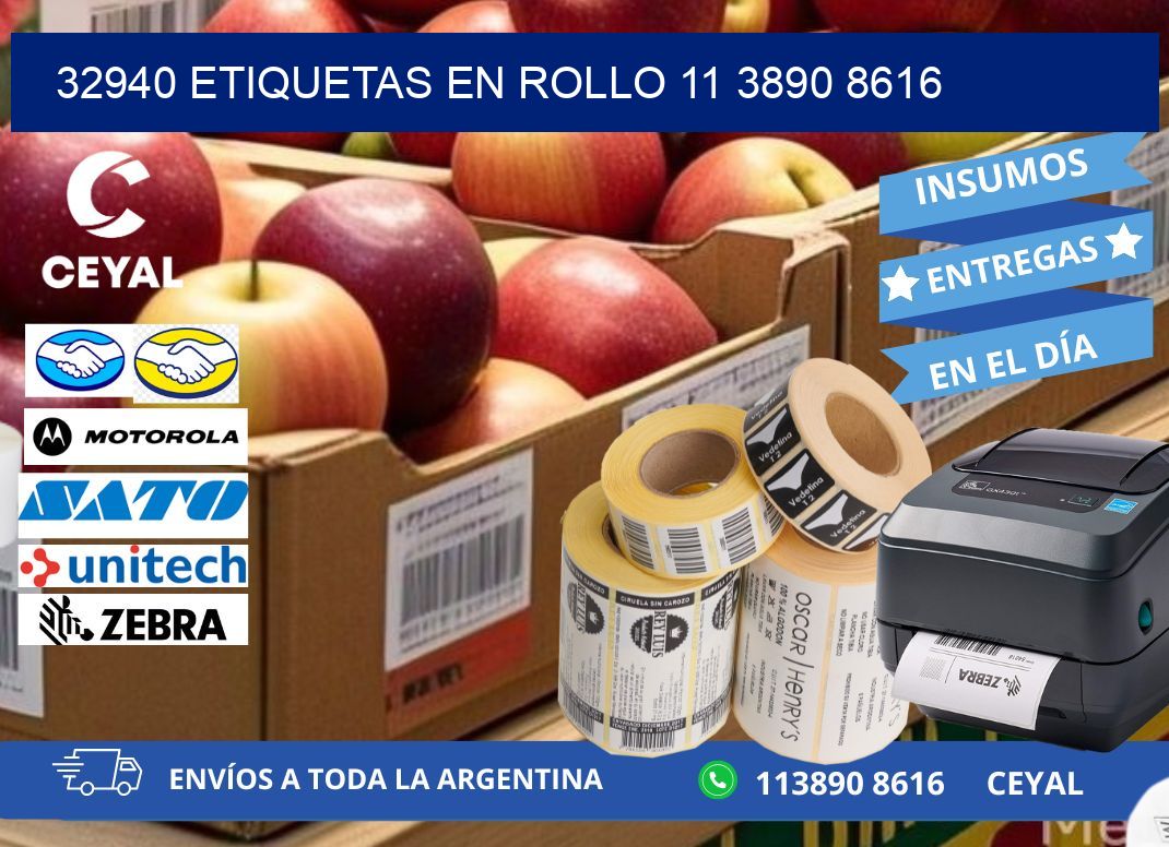 32940 ETIQUETAS EN ROLLO 11 3890 8616
