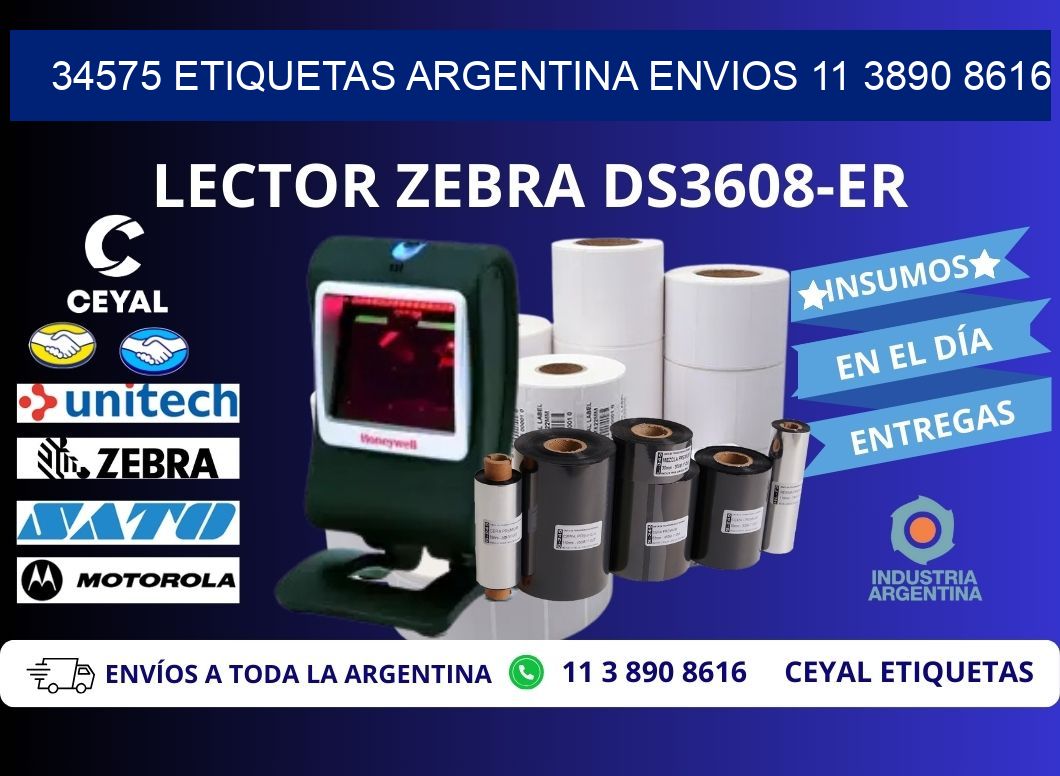 34575 ETIQUETAS ARGENTINA ENVIOS 11 3890 8616