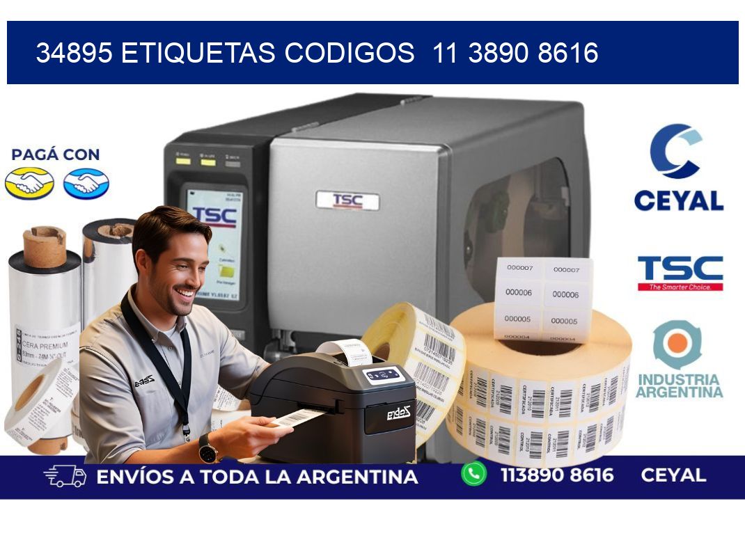 34895 ETIQUETAS CODIGOS  11 3890 8616