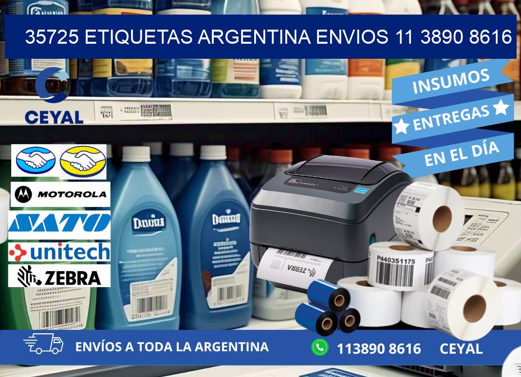 35725 ETIQUETAS ARGENTINA ENVIOS 11 3890 8616