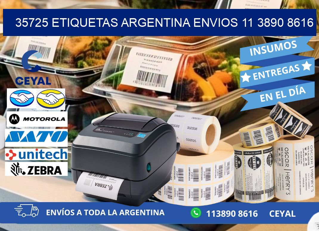 35725 ETIQUETAS ARGENTINA ENVIOS 11 3890 8616