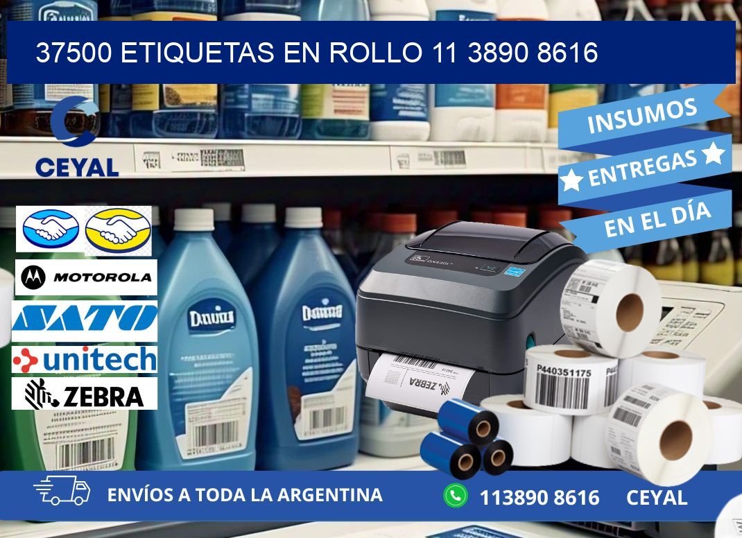 37500 ETIQUETAS EN ROLLO 11 3890 8616