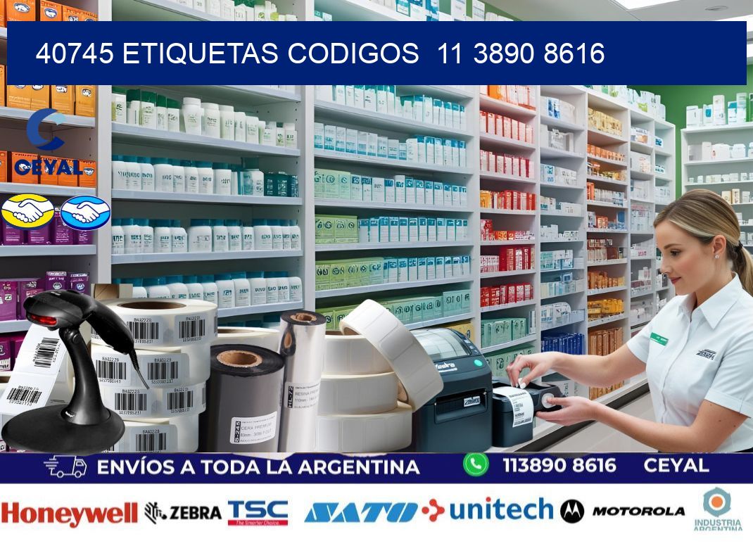 40745 ETIQUETAS CODIGOS  11 3890 8616