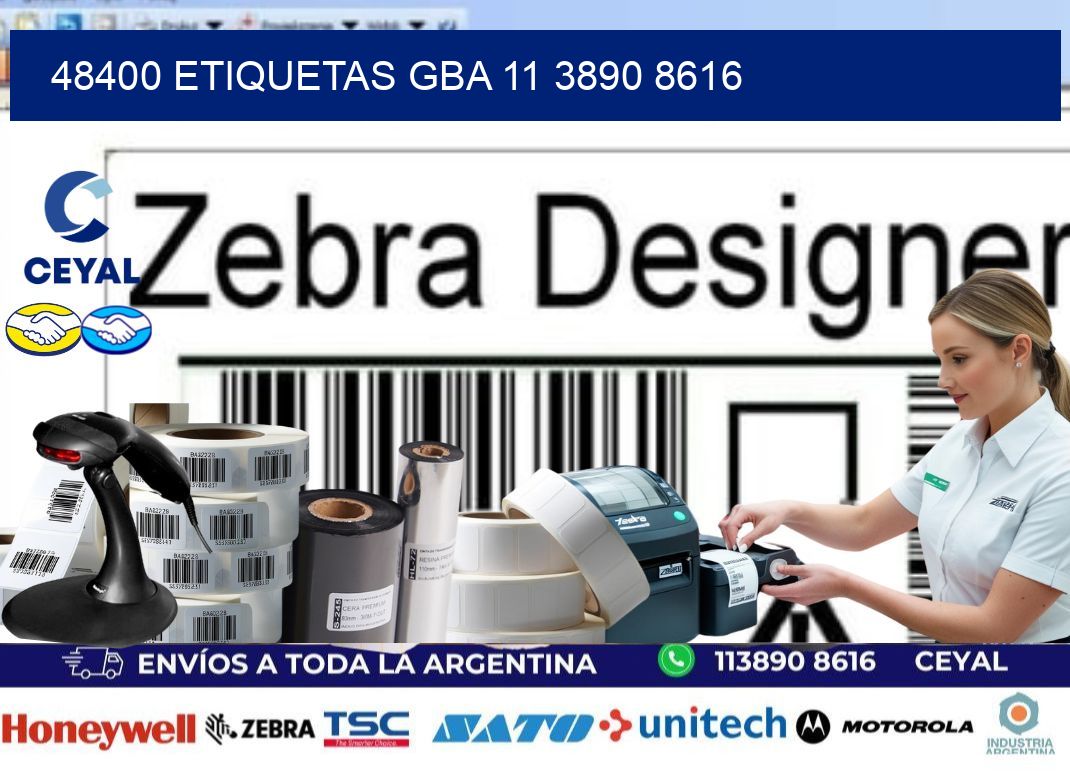 48400 ETIQUETAS GBA 11 3890 8616