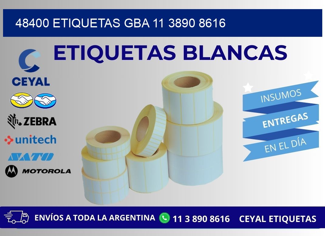 48400 ETIQUETAS GBA 11 3890 8616