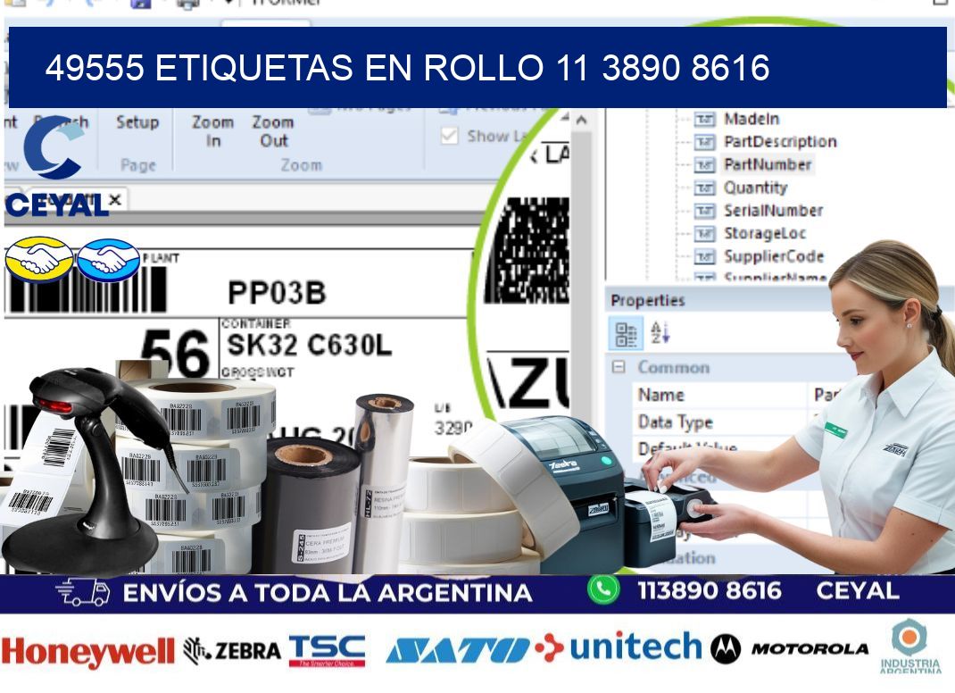 49555 ETIQUETAS EN ROLLO 11 3890 8616