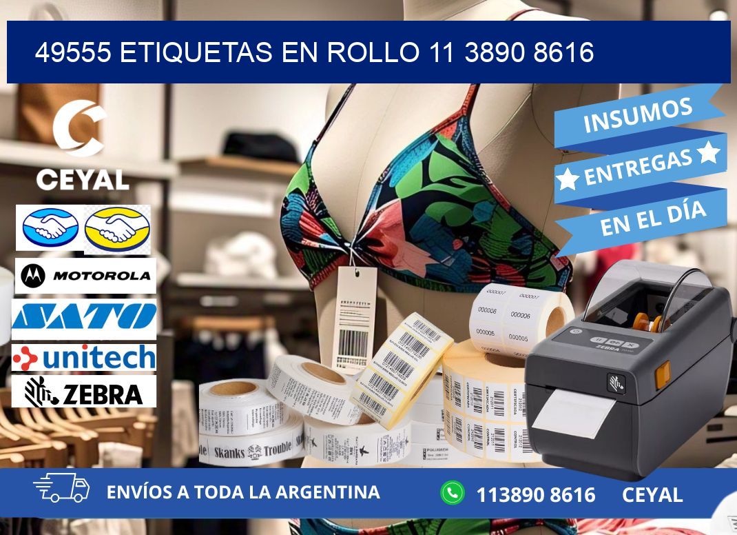 49555 ETIQUETAS EN ROLLO 11 3890 8616