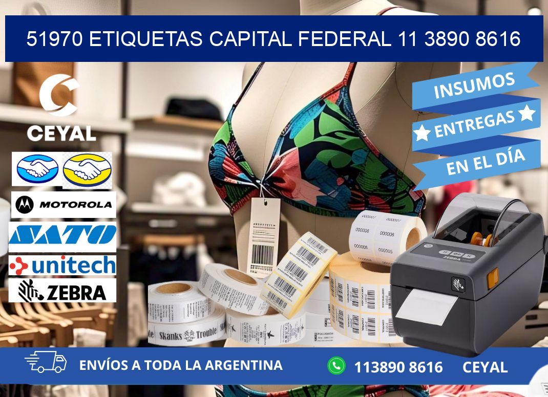 51970 ETIQUETAS CAPITAL FEDERAL 11 3890 8616