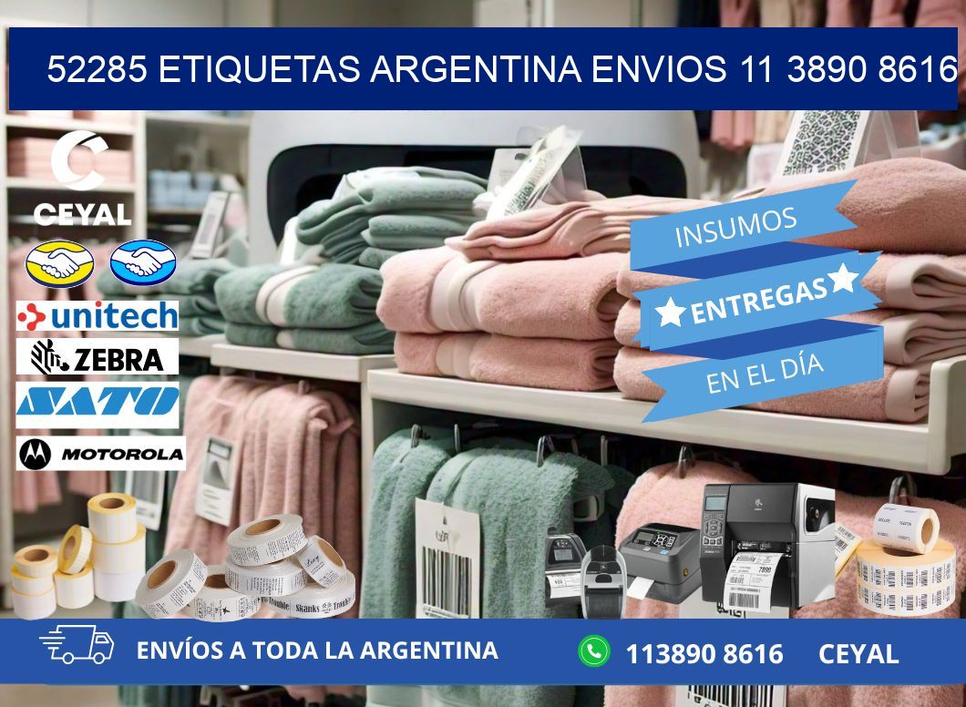 52285 ETIQUETAS ARGENTINA ENVIOS 11 3890 8616